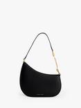 CHARLES & KEITH Asymmetrical Shoulder Bag, Black