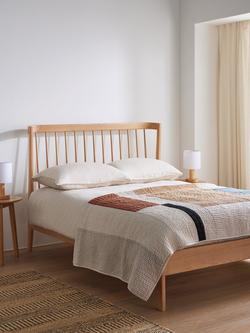 John Lewis Arbor Bed Frame, Double, Natural - view 2, Natural