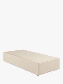 Vispring Signature Upholstered Divan Base, Single, Faux Suede Mink