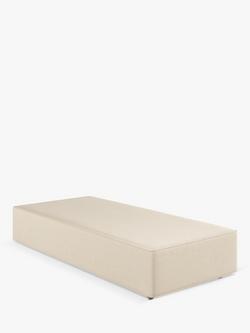 Vispring Signature Upholstered Divan Base, Long Single, Faux Suede Mink
