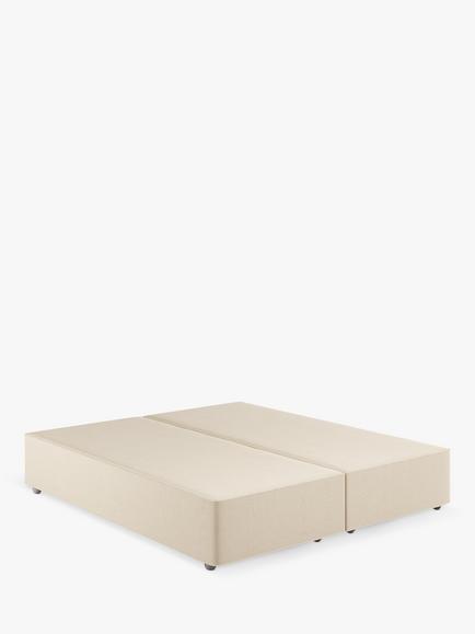 Vispring Signature Upholstered Divan Base, King Size, Faux Suede Mink
