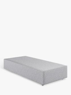 Vispring Signature Upholstered Divan Base, Single, Rain Denim