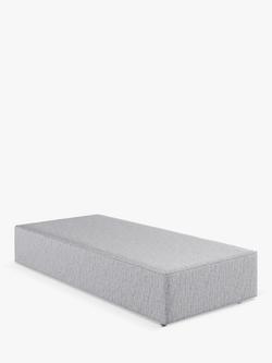 Vispring Signature Upholstered Divan Base, Long Single, Rain Denim