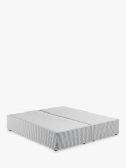 Vispring Signature Upholstered Divan Base, Double, Houndstooth Steel