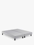 Vispring Signature Upholstered Shallow Divan Base, Double, Rain Denim