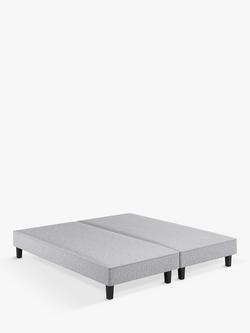 Vispring Signature Upholstered Shallow Divan Base, King Size, Rain Denim