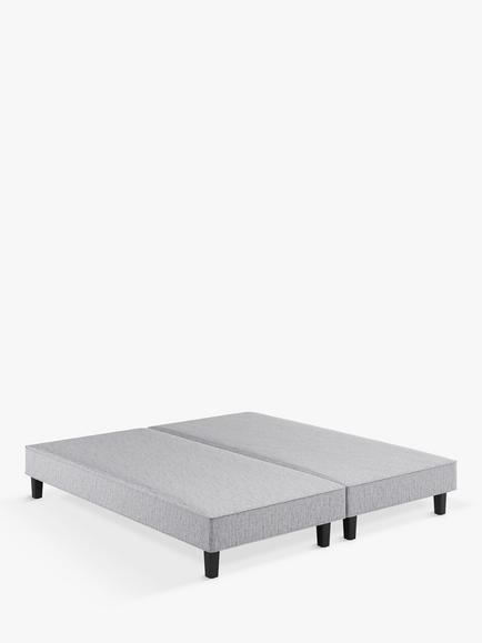 Vispring Signature Upholstered Shallow Divan Base, Emperor, Rain Denim