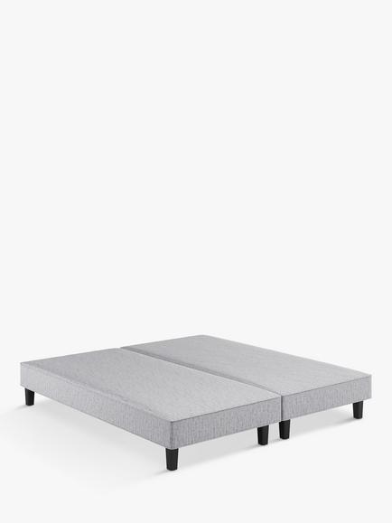 Vispring Signature Upholstered Shallow Divan Base, Super King Size, Rain Denim