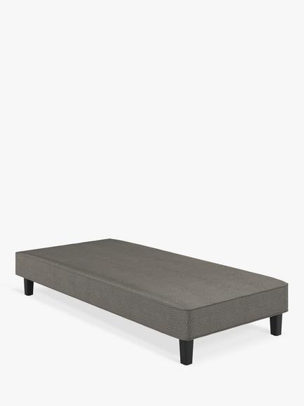 Vispring Signature Upholstered Shallow Divan Base, Extra Long Single, Boucle Sodalite