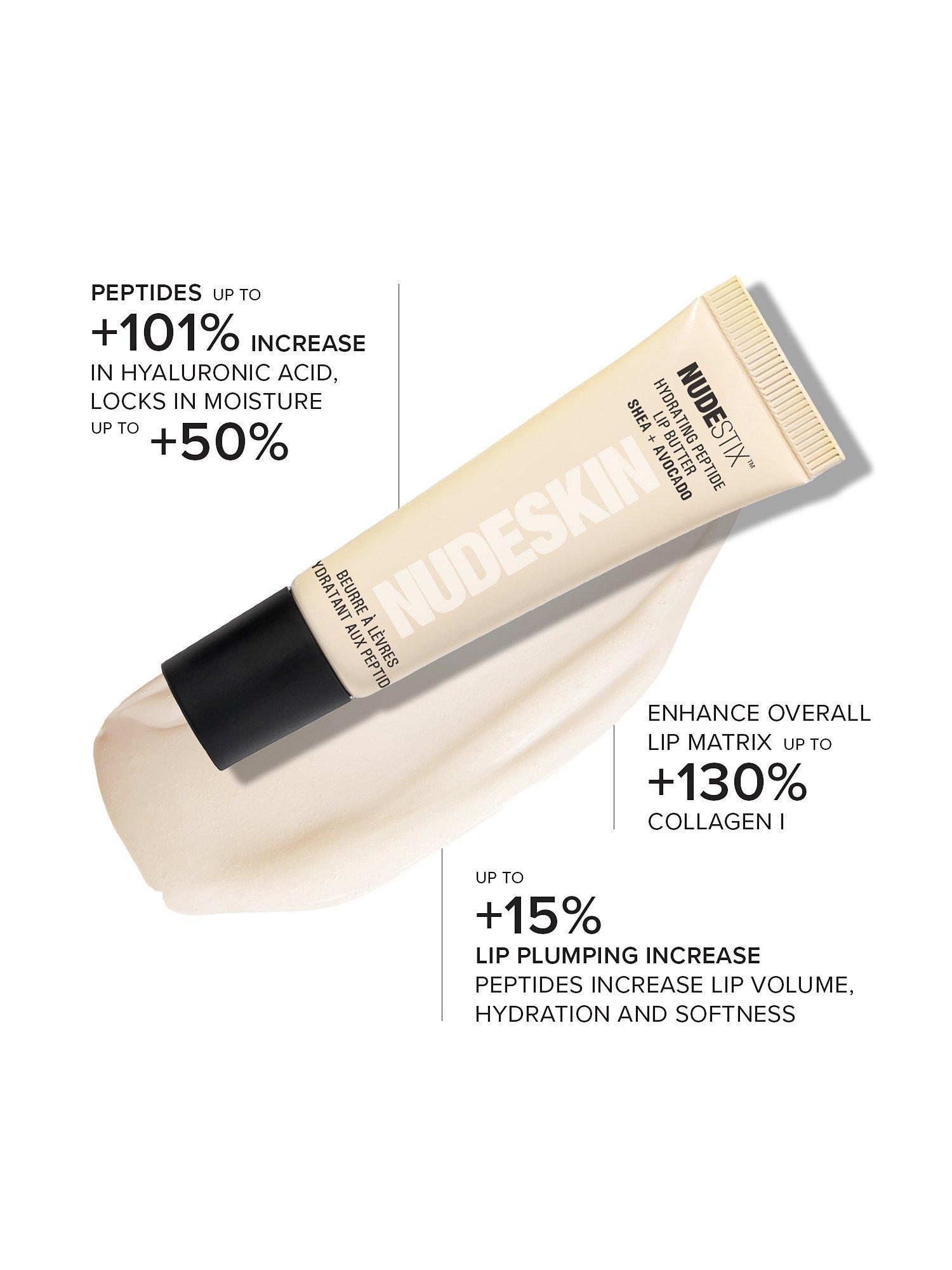 Product image 3 of 11, which shows Nudestix Nudeskin Hydra-Peptide Lip Butter Shea + Avocado, 10ml