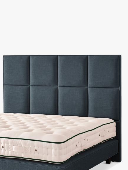 Vispring Atlas Full Depth Upholstered Headboard, Emperor - view 2, Faux Suede Mink