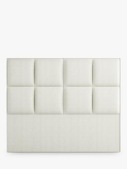 Vispring Atlas Full Depth Upholstered Headboard, Emperor, Chess Cream