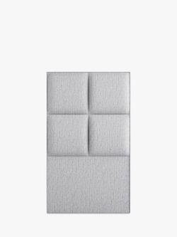 Vispring Atlas Full Depth Upholstered Headboard, Single, Rain Denim