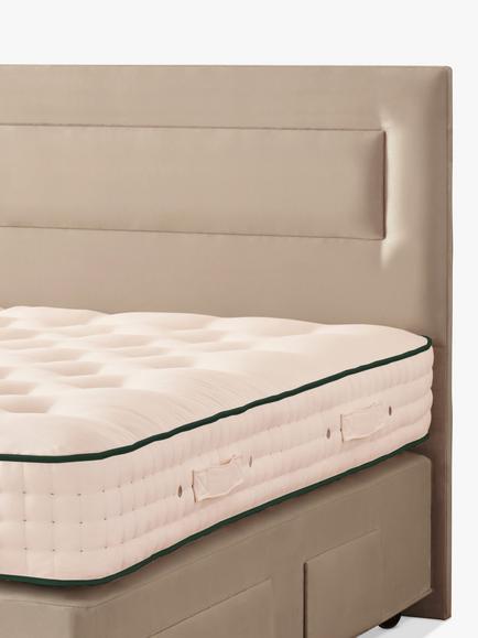 Vispring Juliet Full Depth Upholstered Headboard, Single - view 2, Faux Suede Mink