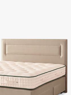 Vispring Juliet Full Depth Upholstered Headboard, Double - view 2, Faux Suede Mink