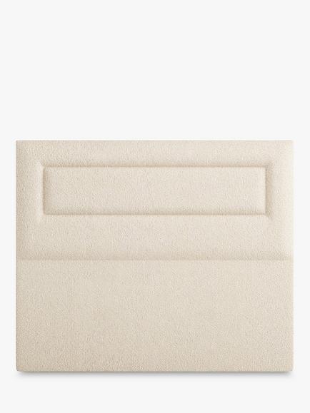 Vispring Juliet Full Depth Upholstered Headboard, King Size, Faux Suede Mink