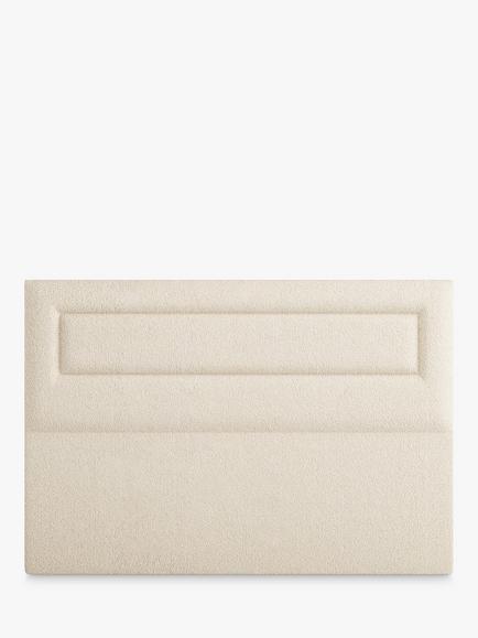 Vispring Juliet Full Depth Upholstered Headboard, Emperor, Faux Suede Mink
