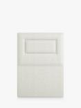 Vispring Juliet Full Depth Upholstered Headboard, Single, Chess Cream