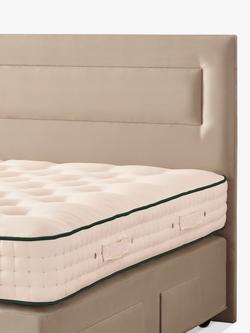 Vispring Juliet Full Depth Upholstered Headboard, Double - view 2, Chess Cream