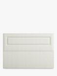 Vispring Juliet Full Depth Upholstered Headboard, Emperor, Chess Cream