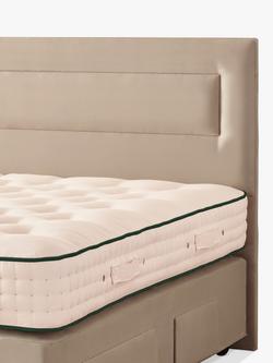 Vispring Juliet Full Depth Upholstered Headboard, Double - view 2, Houndstooth Steel