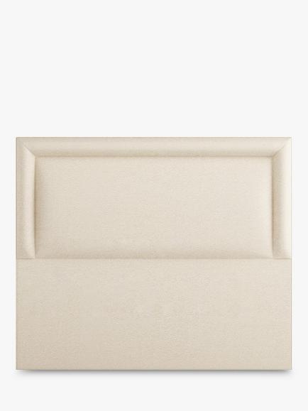 Vispring Viola Full Depth Upholstered Headboard, Double, Faux Suede Mink