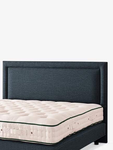 Vispring Viola Full Depth Upholstered Headboard, Double - view 2, Faux Suede Mink
