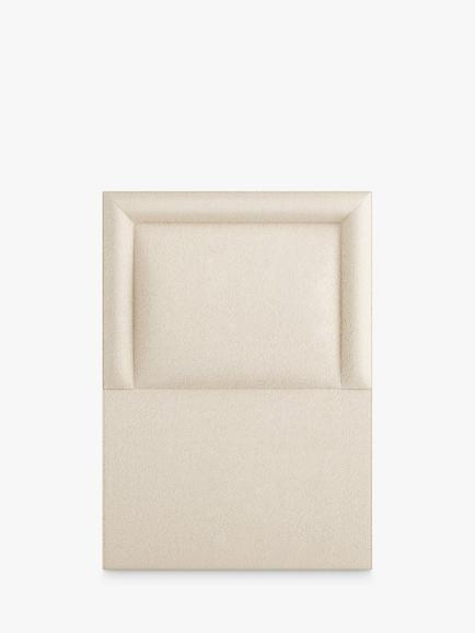 Vispring Viola Full Depth Upholstered Headboard, Single, Faux Suede Mink