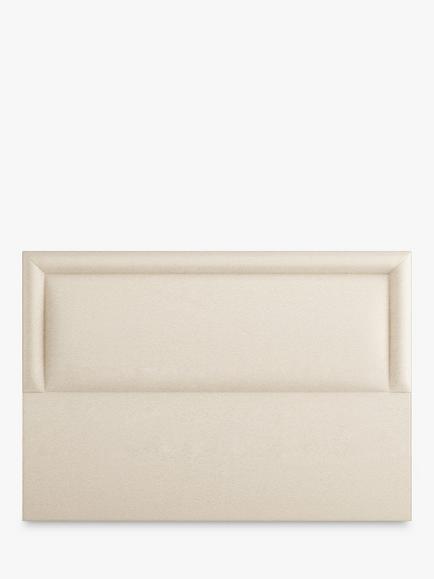 Vispring Viola Full Depth Upholstered Headboard, Super King Size, Faux Suede Mink