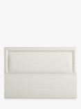 Vispring Viola Full Depth Upholstered Headboard, Super King Size, Chess Cream