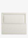 Vispring Viola Full Depth Upholstered Headboard, King Size, Chess Cream