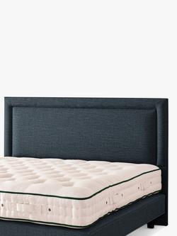Vispring Viola Full Depth Upholstered Headboard, Double - view 2, Rain Denim