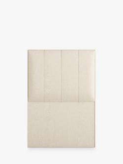 Vispring Ophelia Full Depth Upholstered Headboard, Single, Faux Suede Mink