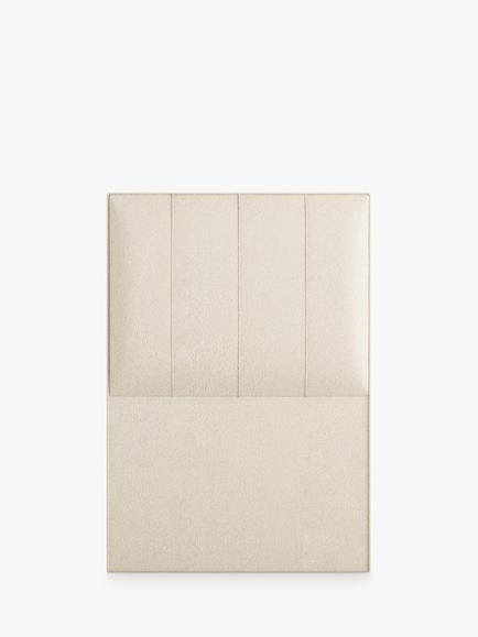 Vispring Ophelia Full Depth Upholstered Headboard, Single, Faux Suede Mink