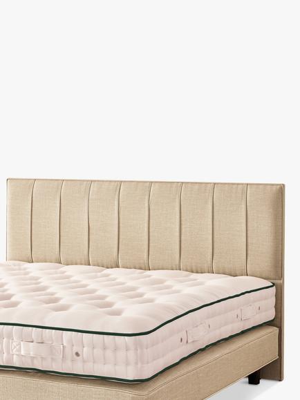 Vispring Ophelia Full Depth Upholstered Headboard, Double - view 2, Faux Suede Mink