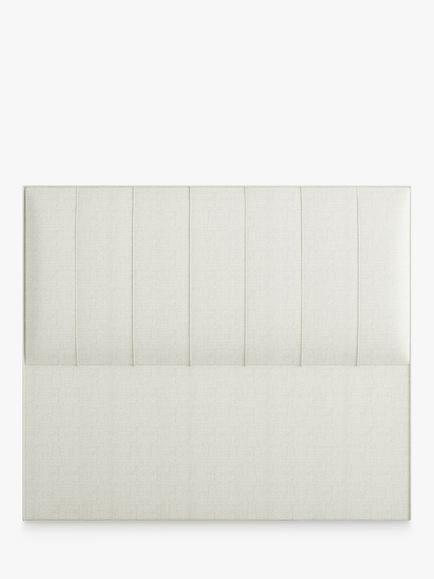 Vispring Ophelia Full Depth Upholstered Headboard, King Size, Chess Cream