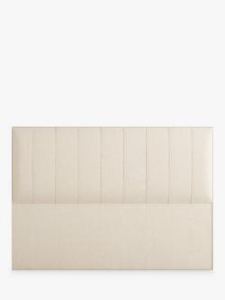 Vispring Ophelia Full Depth Upholstered Headboard, Emperor, Faux Suede Mink