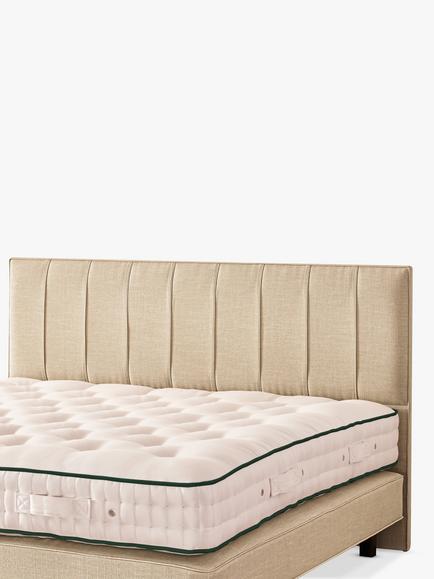 Vispring Ophelia Full Depth Upholstered Headboard, Super King Size - view 2, Faux Suede Mink