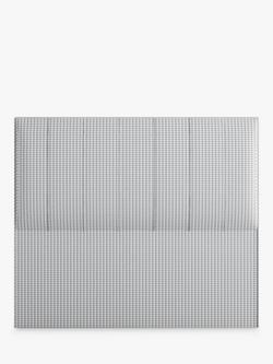 Vispring Ophelia Full Depth Upholstered Headboard, Double, Houndstooth Steel