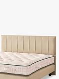 Vispring Ophelia Full Depth Upholstered Headboard, King Size, Houndstooth Steel