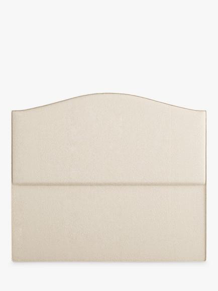 Vispring Celia Full Depth Upholstered Headboard, Double, Faux Suede Mink