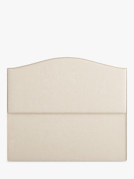Vispring Celia Full Depth Upholstered Headboard, King Size, Faux Suede Mink