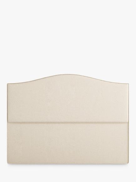 Vispring Celia Full Depth Upholstered Headboard, Emperor, Faux Suede Mink