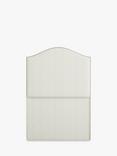 Vispring Celia Full Depth Upholstered Headboard, Single, Chess Cream