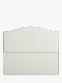 Vispring Celia Full Depth Upholstered Headboard, Double, Chess Cream