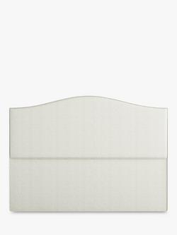 Vispring Celia Full Depth Upholstered Headboard, Emperor, Chess Cream