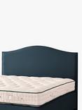 Vispring Celia Full Depth Upholstered Headboard, Double, Rain Denim
