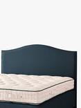 Vispring Celia Full Depth Upholstered Headboard, Single, Rain Denim