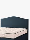 Vispring Celia Full Depth Upholstered Headboard, Single, Houndstooth Steel
