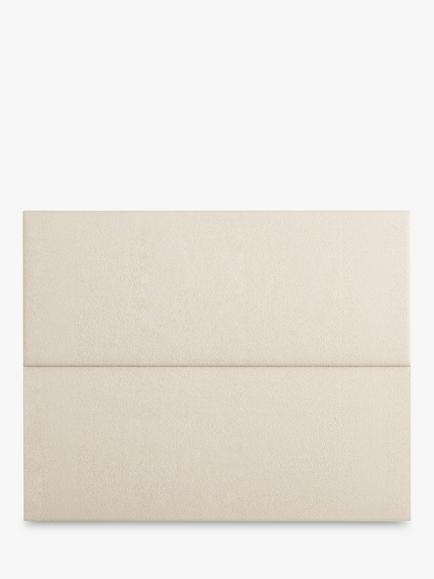 Vispring Hermia Full Depth Upholstered Headboard, Double, Faux Suede Mink